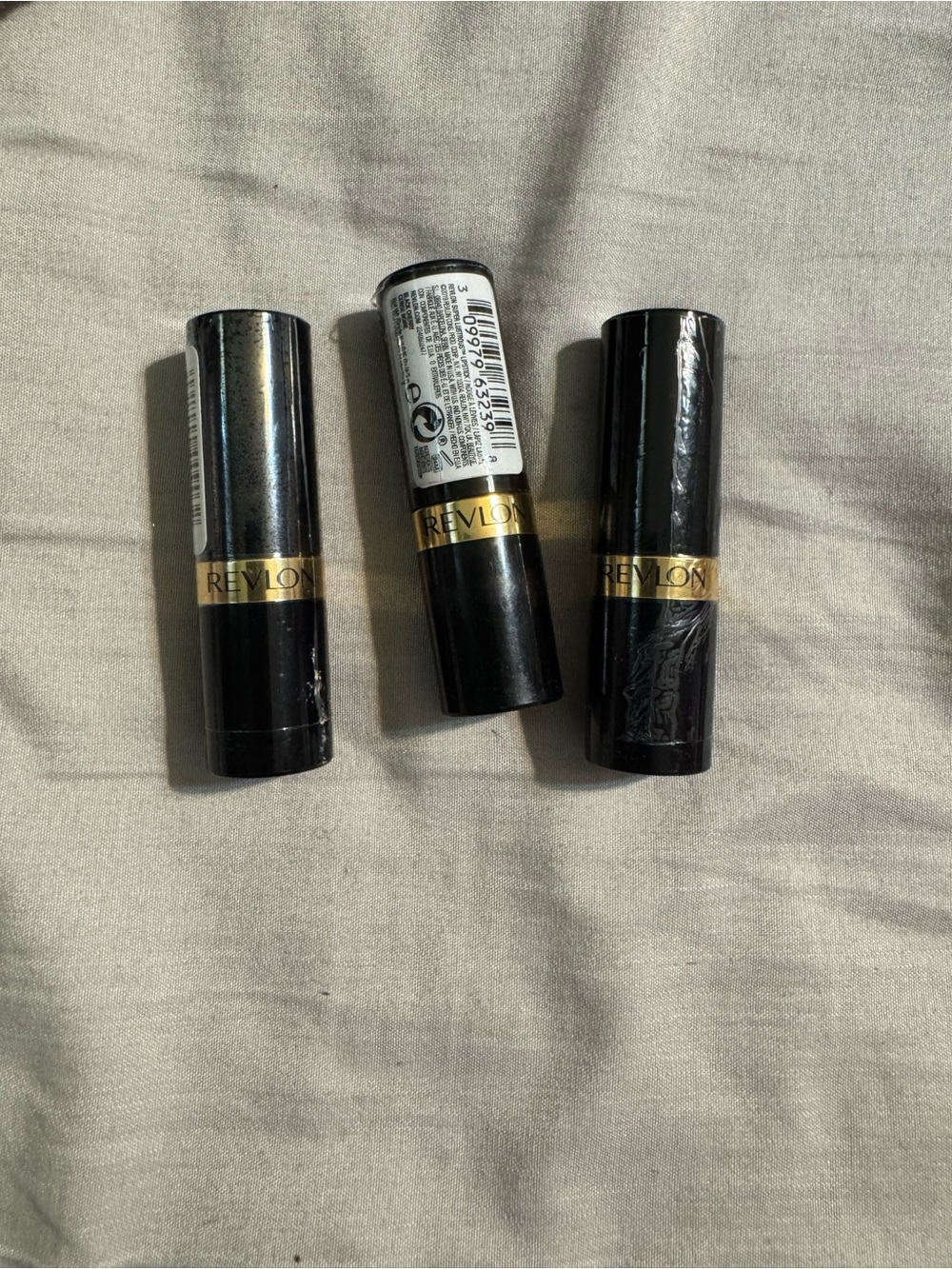 Revlon Black Cherry Lipstick - Black Tube with Gold Band